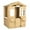Natural, variant on COCLUB Outdoor Playhouse for Kids Ages 4-8, Wooden Play House with Doorbell, Phone, Kitchen Toys, Outdoor Kids Play Equipment, Casa Para Niñas (45”L x 65”H), White & Black