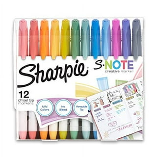 Sharpie S-Note Creative Marker Set, 12-Markers, Highlighter, Assorted Colors  