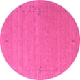 thumbnail image 1 of Ahgly Company Indoor Round Abstract Purple Contemporary Area Rugs, 3' Round, 1 of 4