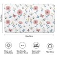 thumbnail image 3 of Pioneer Flower Floral Print Pattern Bathroom Rugs Mat, Non Slip Microfiber Bathroom Rug with Rubber Backing, Soft Mats for Bathroom Floor Tub Shower, 17"x30", 3 of 5
