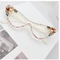 thumbnail image 2 of Vintage Cat Eye Crystal Bling Reading Glasses Women Rhinestone Eyewear Frames Anti Blue Light Trendy Reader, 2 of 4