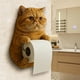 thumbnail image 4 of Portarrollos de Papel Higiénico Decorativos con Forma de Gato para Montar En La Pared, 4 of 6