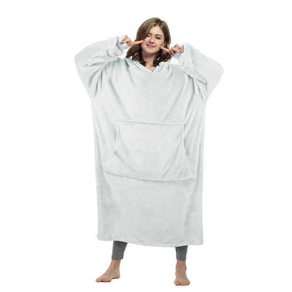 Catalonia Full Body Oversized Blanket Hoodie Sweatshirt, Extra Long Wearable Fleece Pullover, Gift for Adult Men Women Wife Girlfriend
