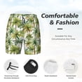 thumbnail image 5 of Haiem Green Hawaii Palms Mens Swim Trunks with Compression Liner 2 in 1 Swimming Shorts Stretch Swimwear Quick Dry,Board Shorts-3X-Large, 5 of 9