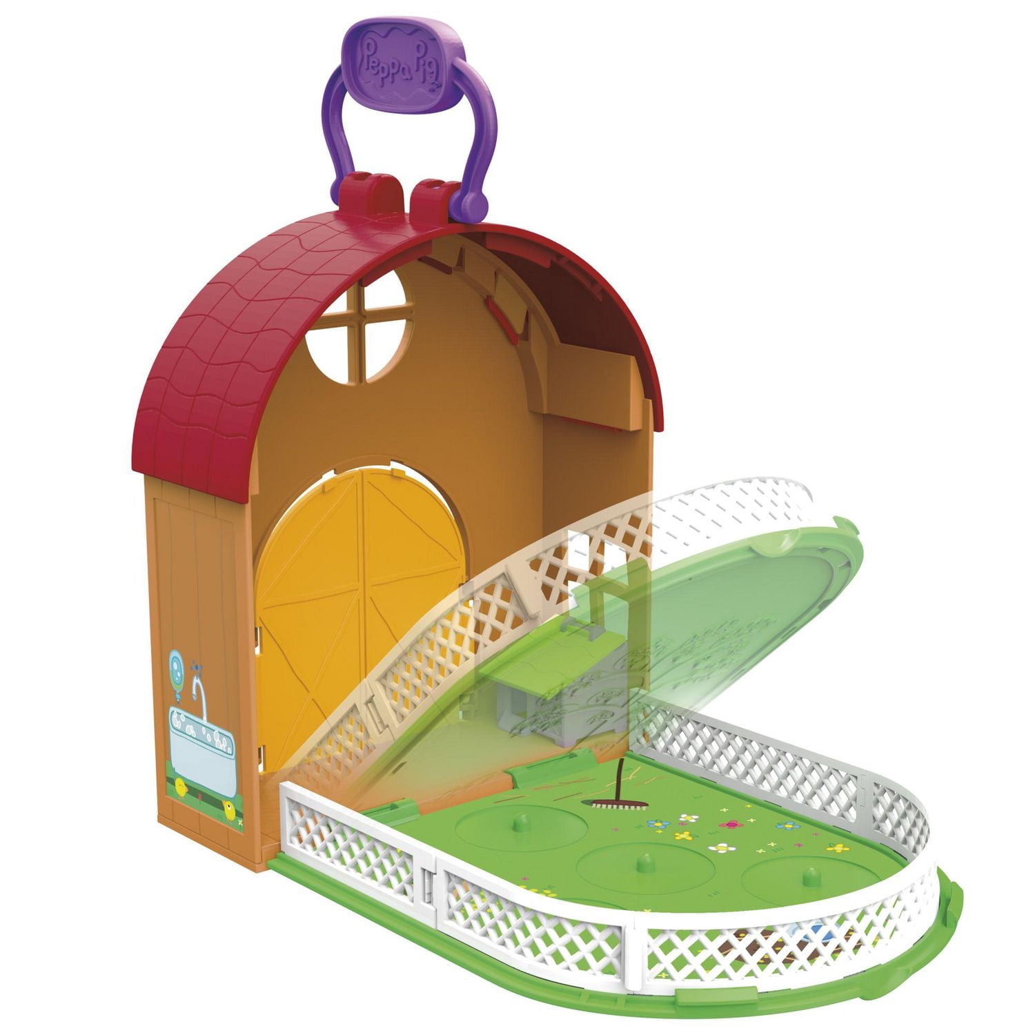 Peppa Pig Peppa’s Adventures Peppa’s Petting Farm Fun Playset Preschool Toy, Includes 1 Figure and 4 Accessories, Ages 3 and Up