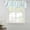 White, variant on Coastal Ocean Tie Up Valance Curtains for Windows, Kitchen Curtains Window Treatments, Modern Minimalist Sea Waves Striped Art Short Window Shades Valances for Bedroom Bathroom Cafe 42"x18"