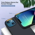 thumbnail image 4 of iPhone 13 Mini Silicone Case (5.4 inch) {Shock-Absorbent- Protective Slim Silicone Case Compatible for iPhone 13 Mini (5.4 inch} Color Black, 4 of 8