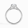 thumbnail image 3 of Blue Jewel Round Cut 1.5 Ct Lab Created Diamond Engagement Ring for Women - Elegant 14K White Gold Plated - Prong Set Wedding Band - Ideal Gift for Her on Birthdays & Special Occasions, 3 of 3