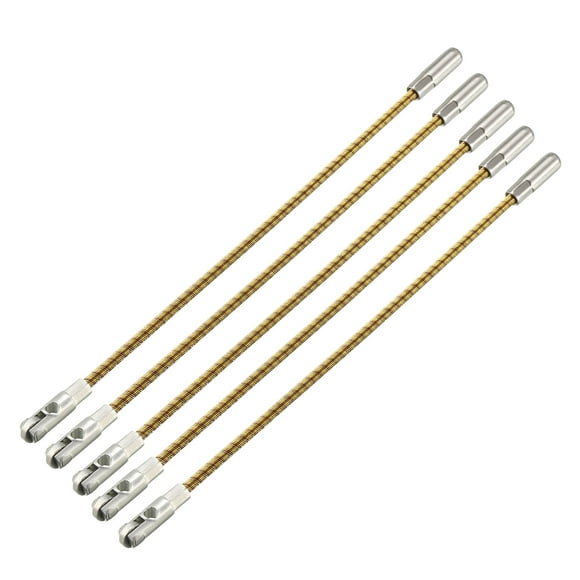 Unique Bargains 5 PCS 170mm/6.69inch Flexible Fish Tape Replacement Leader Wire Cable Puller with Roller for 3mm Fish Tape Wire Threader