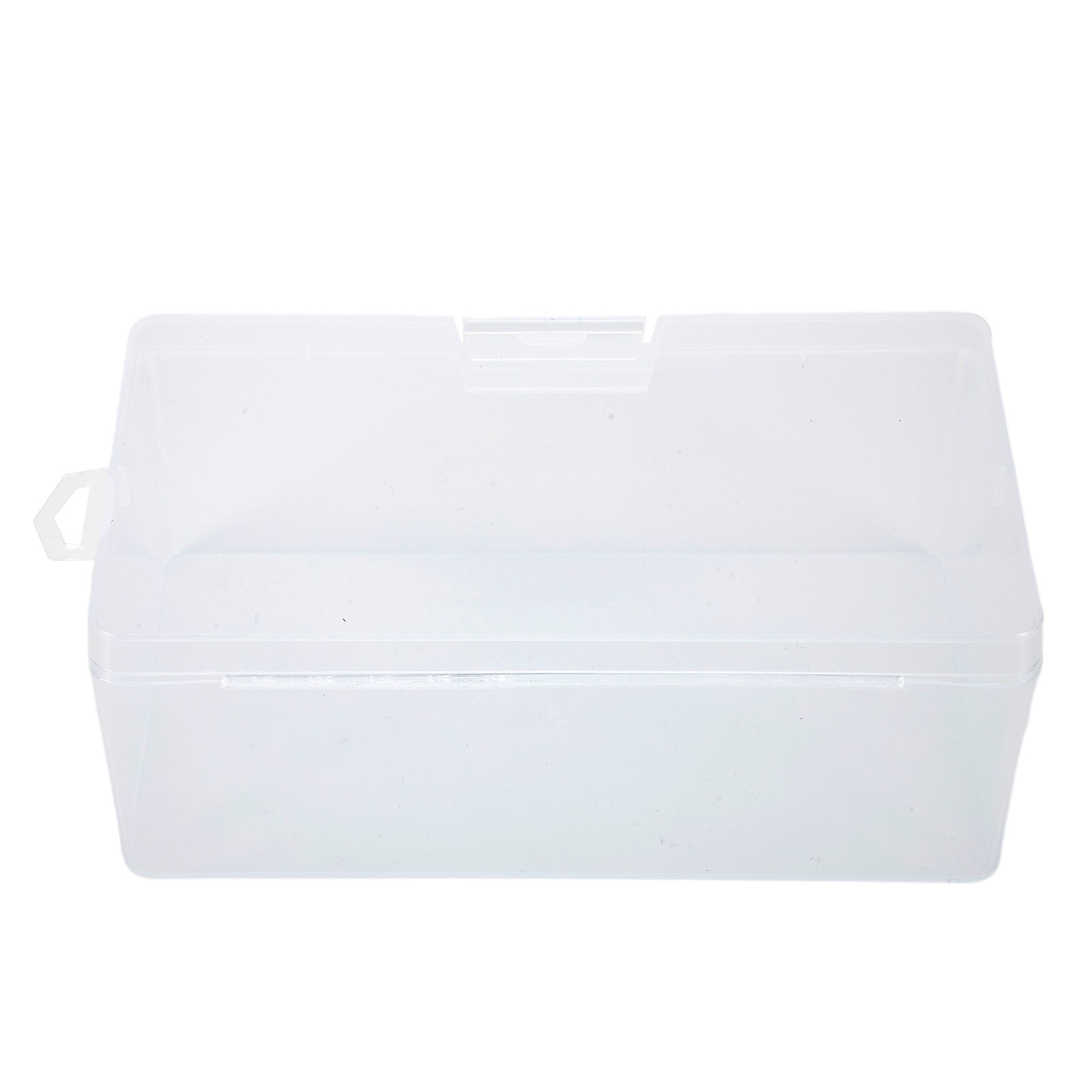 1PC Transparent Plastic Rectangular Storage Box With Lid - Small Parts Organizer