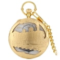 thumbnail image 2 of KLKCMS Montre de Poche Mouvement Musical Rétro pour Graduation Or Train, 2 of 8