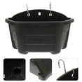 thumbnail image 6 of Greenadscape 2 Sets Space Saving Wooden Finish Hanging Flower Pot for Balcony Flower Planter, 6 of 8