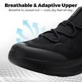 thumbnail image 6 of Fittington Men's Extra Wide Walking Shoes - Mens Slip on Shoes with Arch Support & Thick Cushioned Sole for Plantar Fasciitis, Swollen feet, Bunions, 6 of 11