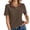 Coffee, variant on Womens Golf Shirt Polo Shirts for Women Short Sleeve Button Lapel Collared Summer Tops Casual Work Blouses Tees Beige