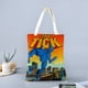 thumbnail image 2 of The Tick Bolso de tela con estampado de lienzo para mujer, bolsa de compras reutilizable y estética, con cremallera interior, regalo para mujer,40*45cm., 2 of 6
