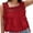 Red, variant on TODOZO Crop Tank Top for Women 2025 Womens Summer Tops Summer Tops for Women Embroidery Flower Tank Tops for Women Y2K Sleeveless Square Neck Tie Up Cropped Vest Summer Chic Going Out Blouse