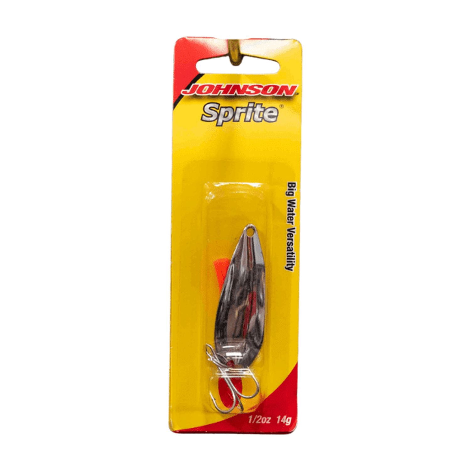 (2 pack) Johnson Sprite Fishing Lure, Chrome, 2.25 in