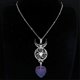 thumbnail image 1 of Collar de acero inoxidable con piedra natural Triskelion y luna de brujería para mujer, collar con nudo irlandés, joyería Collane N4268s02,50 cm JZP SR lan, 1 of 5