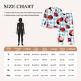 thumbnail image 6 of Disketp Pajamas Set Long Sleeve Sleepwear Womens Button Down Nightwear Pj Sets-Flowers And Lady Bugs, 6 of 9
