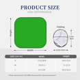 thumbnail image 3 of Honeii Green Print Foldable Car Sun Shade for Windshield, 2-Piece UV Protection Shade, Protects Car Interior, Ideal for Cars, Trucks, SUVs-Small, 3 of 6