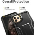 thumbnail image 3 of FITO For iPhone 11 Pro Max Case, Phone Case with Screen Protector and Kickstand (Black), 3 of 7