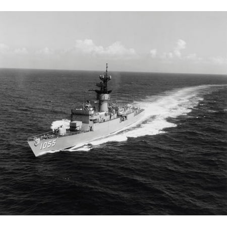 Escort ship USS Hepburn operating in the Pacific Ocean 1970 Poster Print by Stocktrek (Best Escorts In Orlando)