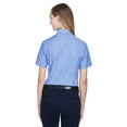 thumbnail image 2 of Harriton Short-Sleeve Oxford with Stain-Release (M600SW) Light Blue, S, 2 of 3