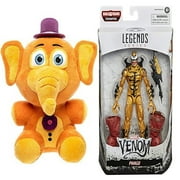 Five Nights at Freddy's Pizza Simulator - Orville Elephant Collectible Figure + Venom 6-inch Collectible Action Figure Toy Phage Premium Design and 1 Accessory, Pack of 2