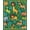 Green, Pattern 4, variant on ODIKA 4x6 Machine Washable Non-Slip Area Rug, Magical Forest Creatures Circular Playspace Nature Discovery High Traffic Rug, Pink, 685023