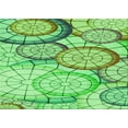 thumbnail image 1 of Ahgly Company Machine Washable Indoor Rectangle Transitional Green Area Rugs, 8' x 10', 1 of 7