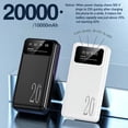 thumbnail image 6 of High-Capacity Mobile Power Bank with 10000/20000Mah, Featuring a 5V2.1A Output, Portable USB Charging for Android And Iphone Devices, Dual USB Outputs, Type-C And Micro Inputs, Two LED Flashlights,, 6 of 13