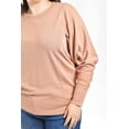 thumbnail image 4 of Blusa con manga kimino Roman Fashion /Tallas Extras, 1041 (Cafe) cafe 42, 4 of 6