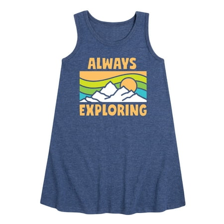 

Instant Message - Always Exploring - Toddler & Youth Girls A-line Dress