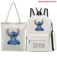 thumbnail image 3 of Stitch Pattern Print Backpack Set Student Schoolbag Backpack + Pencil Case + Handbag Three-piece Set_s, 3 of 3