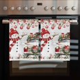 thumbnail image 2 of Vintage Grey Christmas Kitchen Towels Set of 4, Water Absorbent Dish Towel, Snowman Truck Xmas Balls Snowflake Decorative Hand Towels - Quick Drying Cloth for Cooking Baking, 18x28 Inch, 2 of 8