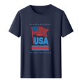 thumbnail image 4 of Tnhcen 4th of July Men's Stylish USA Flag Graphic Tee Summer Comfortable Novelty Patriot Shirt​ S-3XL, 4 of 5