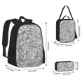 thumbnail image 2 of Fotbe Silver Glitter Set Escolar 3 en 1 para Niños - Mochila Duradera con Lonchera Aislante y Estuche para Lápices - Mochila Escolar para Niños y Niñas, 2 of 7