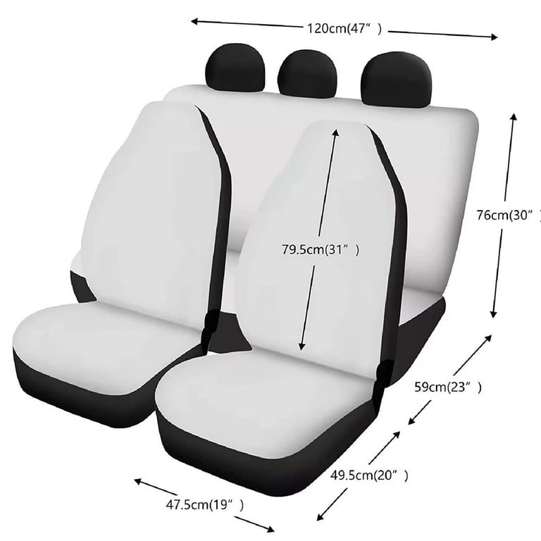 NETILGEN 11 In 1 Set Heart Turtle Couple Stretchy Car Seat Covers Set with  Steering Wheel Cover & 2 Pack Set Headrest Covers & Heat-Proof Coasters &  Handbrake Cover Gear Shift Decor 