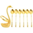 thumbnail image 1 of MasteelfCA 1 Set Exquisite Alloy Crafts Swan Base Fruit Spoons for Kitchen Dining Table, 1 of 8