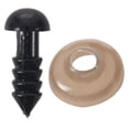 thumbnail image 5 of 100Pcs 6mm Black Plastic Safety Eye Washers For Teddy Toy Eyes Puppet Doll Craft, 5 of 5