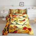 thumbnail image 2 of Castle Fairy Animal Birds Twin Comforter Sets,Fall Tree Leaves Bedding Set, 2 of 8