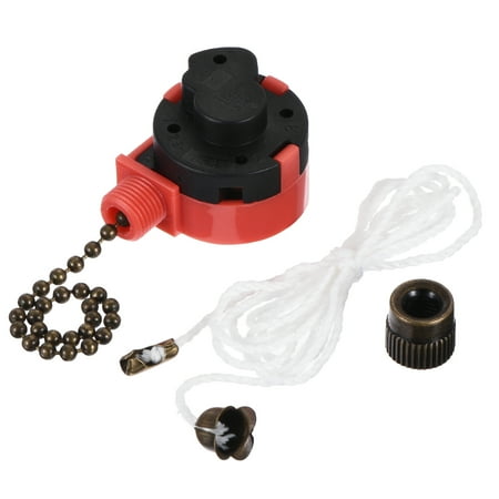 

Pull Chain Switch 3 Speed ZE-268S1 w String for Ceiling Fan Lamp Bronze 2Set