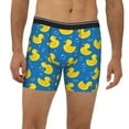 thumbnail image 2 of Cauagu Rubber Duck Print Men's Boxer Briefs, Funny & Cute Underwear Elastic Waistband Briefs Ideal Gift for Men,1-Pack, 2 of 7