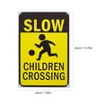 thumbnail image 5 of Masteelf 4 pcs  Street Safety Signs Children Crossing Sign Slow Down iron Warning Signs Prevent Accidents Caution Signs for Neighborhoods and Public Areas, 5 of 8