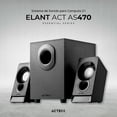 thumbnail image 2 of Bocinas ACTECK ELANT ACT AS470 Alambrico Sonido Esteréo 2.1 Subwoofer 3.5mm Negro AC-935241 Acteck AC-935241, 2 of 5