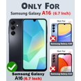 thumbnail image 2 of Funda de teléfono Iokmax para Samsung Galaxy A16 5G con 2 puertos de pantalla, 2 of 7