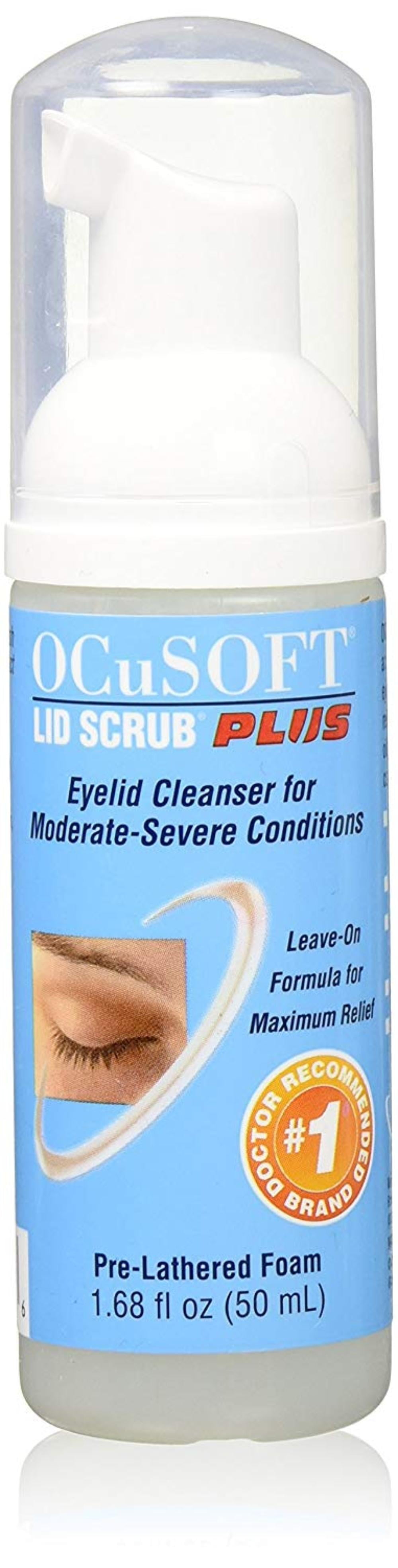 Lid Scrub Plus Foaming Eyelid Cleanser 50 Milliters, Extra Strength