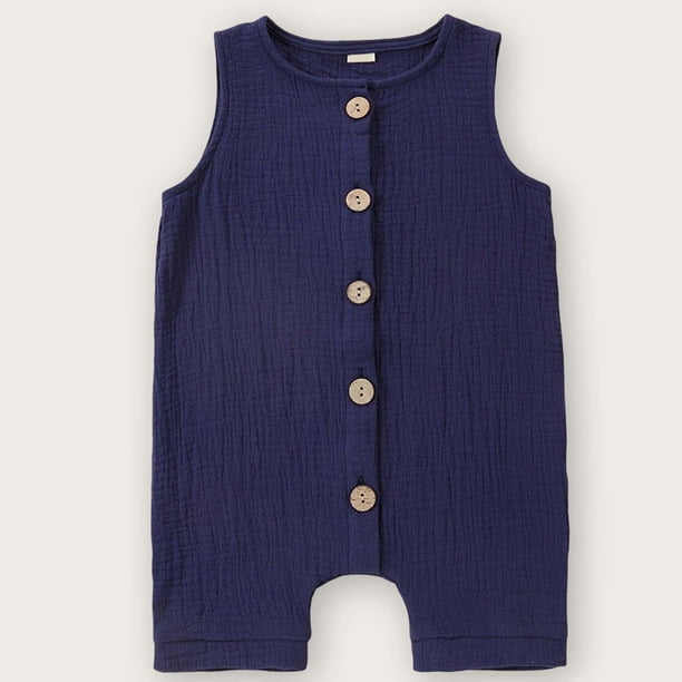 Mono de bebé de color liso, mono de verano para recién nacidos, pelele para niños