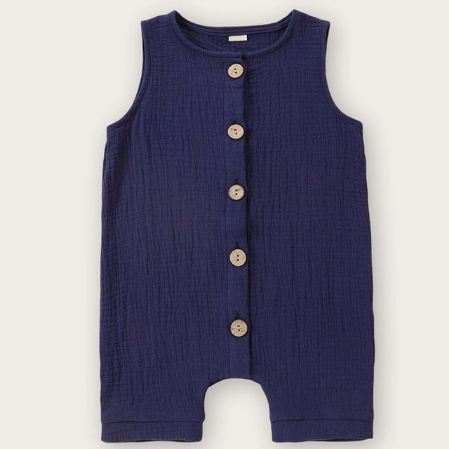 Mono de bebé de color liso, mono de verano para recién nacidos, pelele para niños