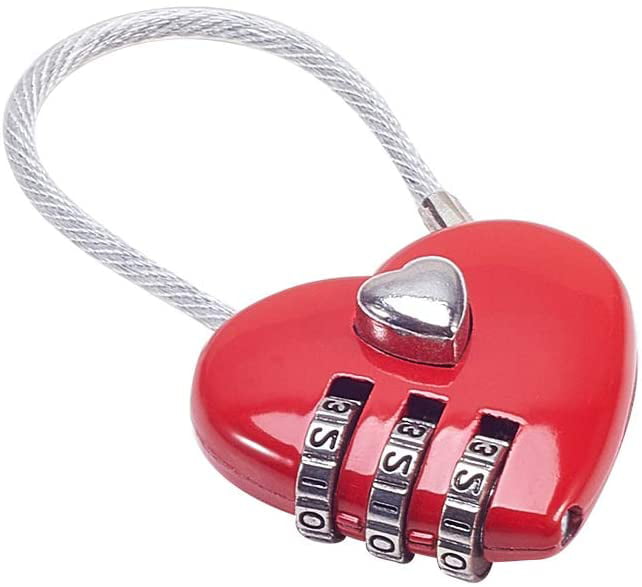 Romantic Double Heart Shape Lovers Heart Locks with Two Keys Tiny Crafts Lock 